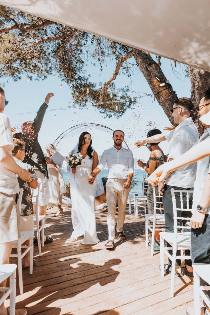 A romantic Ibiza beach wedding in San Antonio Bay