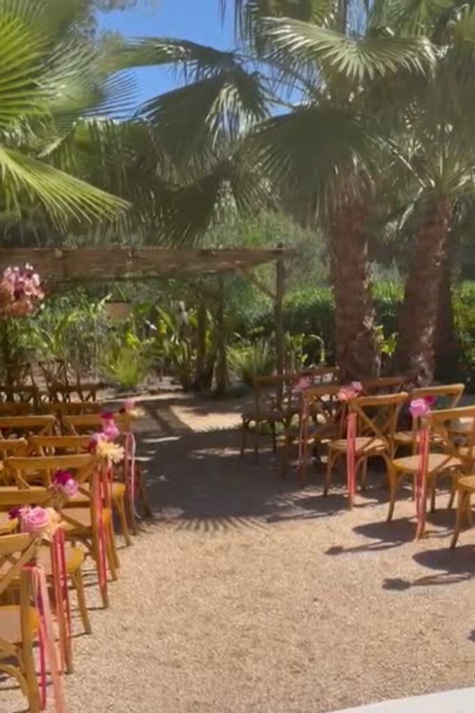 Boho wedding ceremony Ibiza